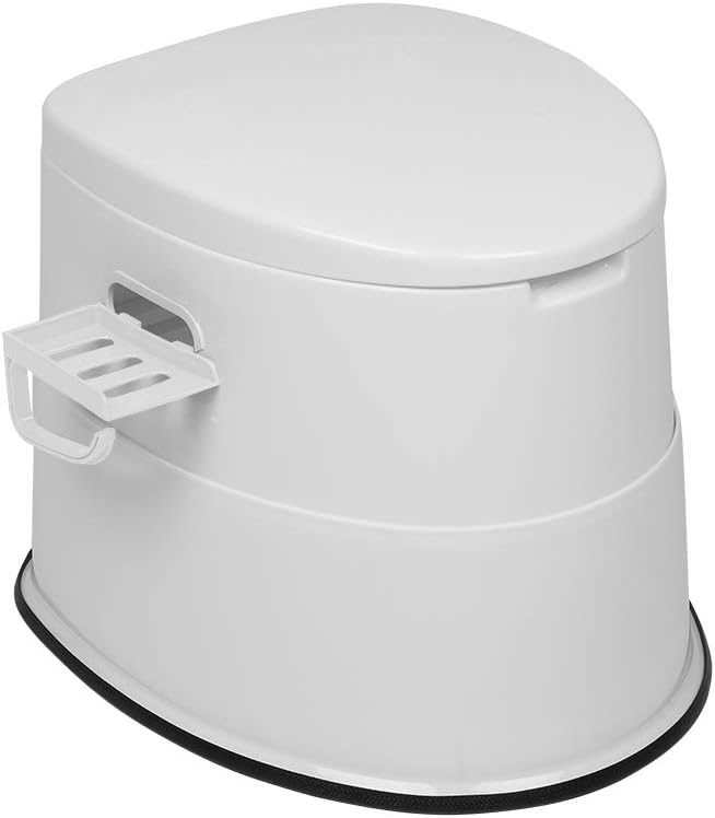 VINGLI Portable Toilet | Indoor Outdoor Commode w/Detachable Inner Bucket & Removable Paper Holder, Lightweight & Compact for Camping, Boat, Van