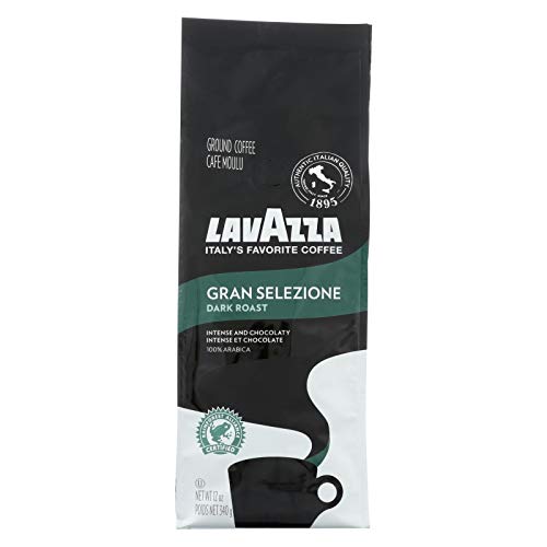 Lavazza Italian Roast Ground Coffee 12oz Bag, Extra Dark Roast (Pack of 1) - Package May Vary