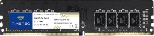 Timetec 16GB DDR4 2400MHz (PC4-2400T) PC4-19200 UDIMM Desktop RAM – 288-Pin 1.2V CL17 Non-ECC Unbuffered DIMM Memory Module Upgrade