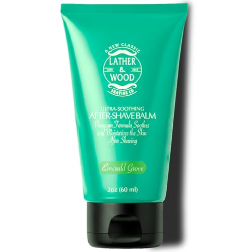 Best After-shave Balm, Sandalwood Scent, Premium Aftershave Lotion, Soothes and Moisturizes Face after shaving, Does Not Dry The Skin, Eliminates Razor Burn For A Silky Smooth Finish …