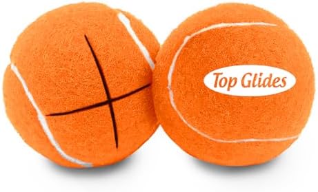 Top Glides Precut Walker Tennis Ball Glides (Orange)