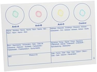 Eldoncard Blood Typing Kit, 2 Test Pack | Know Your Blood Type, Accurate Instant Home Testing, Determine A, O, B, RHS-D Negative & Positive Groups