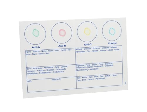 Eldoncard Blood Typing Kit, 3 Test Pack, Know Your Blood Type, Accurate Instant Home Testing, Determine A, O, B