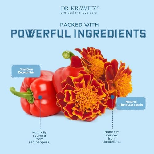 Macular Support with Lutein, Zeaxanthin Supplements, 60 Vegetarian Capsules | Doctor Formulated Eye Vitamins for Adults with Vitamin C, E, B6, Calcium