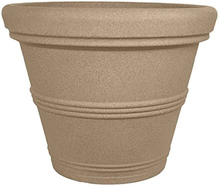 Tusco Products T30 Rolled Rim Pot, Round, Terra Cotta, 30-Inch