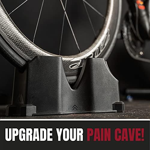 KOM Cycling Indoor Trainer Front Wheel Riser Block - 3 Different Heights Creating The Perfect Block for All Trainers Including Cyclops, Wahoo, and Kinetic
