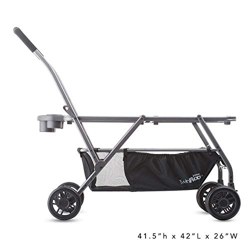 Joovy Twin Roo Car Seat Stroller, Holds 2 Car Seats, Stroller Frame
