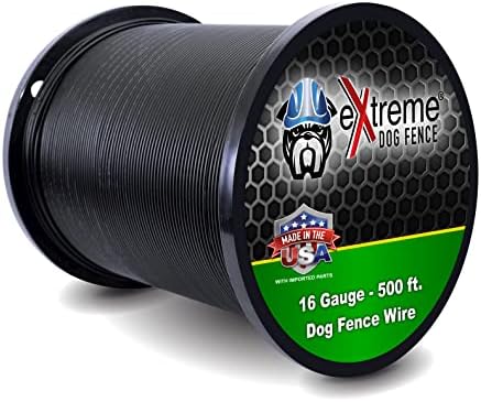 18 Gauge Dog Fence Wire, 1500 ft, Underground Boundary Wire, Heavy Duty | 1500-ft continuous spool; polyethylene jacket, UV-resistant, direct-burial; fits Extreme Dog Fence, PetSafe Compatible