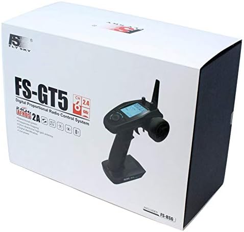 Flysky FS-GT5 6CH RC Transmitter with FS-BS6 Receiver 2.4Ghz AFHDS 2A Protocol gyro Radio for RC Car Boat