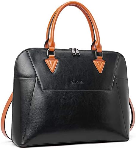 BOSTANTEN Briefcase for Women Leather 15.6 inch Laptop Shoulder Bag Office Work Crossbody Handbag