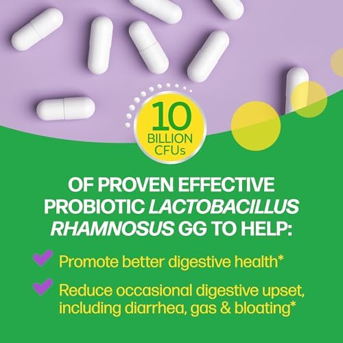 Culturelle Digestive Daily Probiotic for Men & Women, 10B CFUs, 30 Count | Digestive & Gut Health Support, Occasional Gas & Bloating*