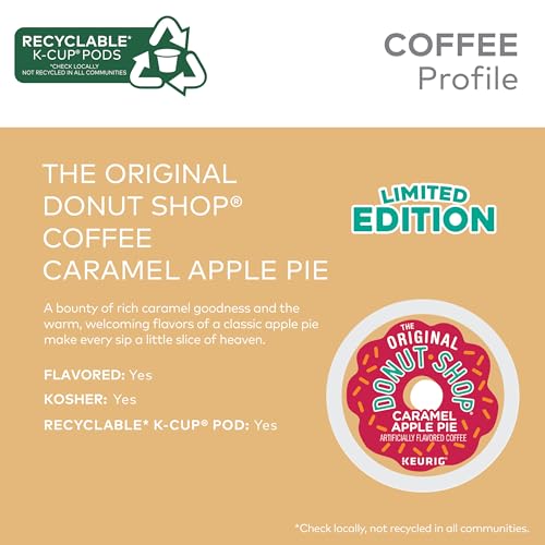 The Original Donut Shop Caramel Apple Pie Coffee, Keurig K-Cup Pod, Light Roast, 24 Count