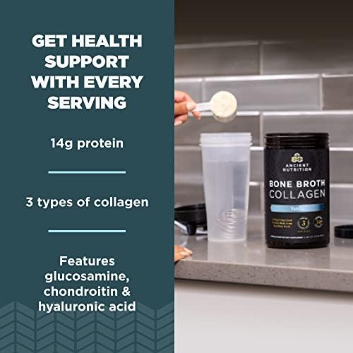 Ancient Nutrition Hydrolyzed Bone Broth Collagen Peptides, Chocolate