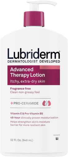 Lubriderm Advanced Therapy Hand & Body Lotion, Fragrance Free, 32 fl. oz