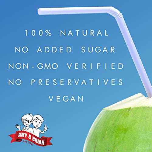 Amy & Brian Non-GMO Coconut Water, Original, 17.5 Fl Oz (Pack of 12)