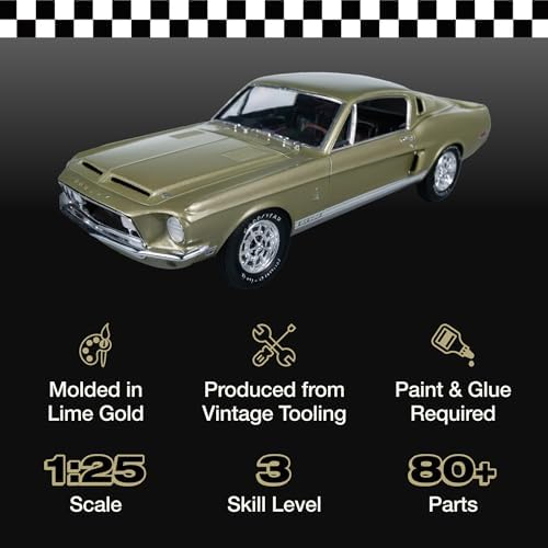 AMT 1968 Shelby GT 500 1:25 Scale Model Kit