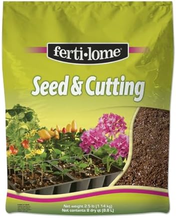 Fertilome Seed & Cutting Potting Mix, Potting Soil for All Plants, Cuttings, Seedlings and Seeds (16 QT, 5 LB)