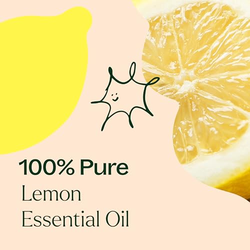 Plant Therapy Lemon Essential Oil for Diffusing 10 mL Pure and Undiluted | Natural Aromatherapy, Lemon Oil for Skin & Cleansing