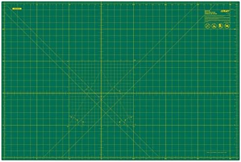 OLFA 24x36" Self-Healing Rotary Cutting Mat (RM-MG) - Double-Sided, Green | Self-healing, triple-layer, double-sided grid