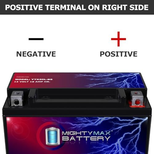 Mighty Max Battery YTX20L-BS Battery for Yamaha Big Bear Grizzly Kodiak YFM400 400, 450