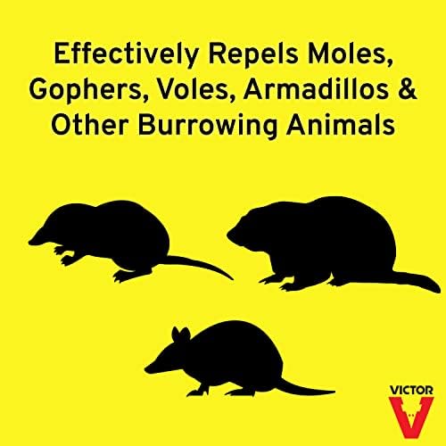Victor Mole and Gopher Repellent, 10 lb Bag, Castor Oil Granules | Outdoor Rodent Control, Repels Moles, Gophers, Voles and Armadillos, 10