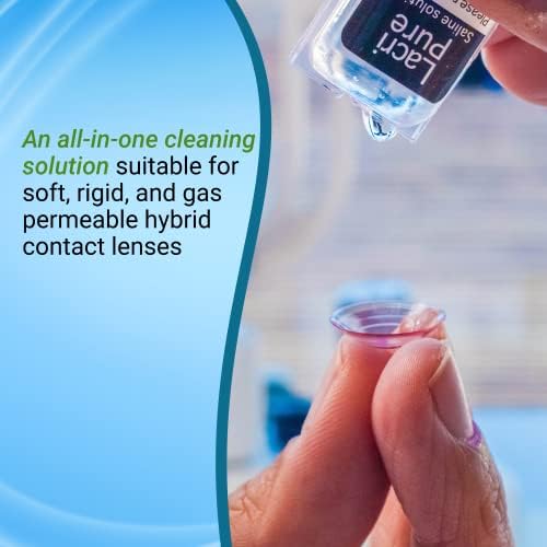 Menicon LacriPure Saline Contact Lens Solution 5ml 98 vials 3 Months Supply