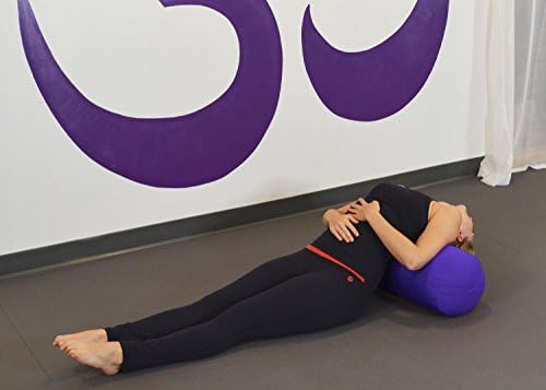 YogaAccessories Supportive Round Cotton Yoga Bolster