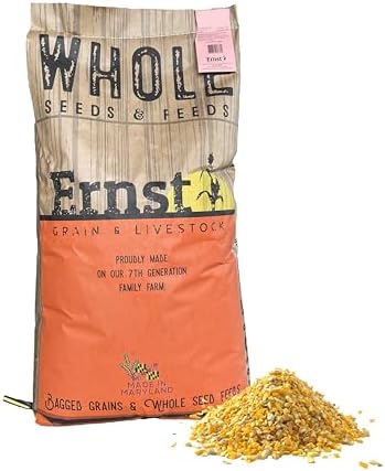 Ernst Grain & Livestock Cracked Corn, Non-GMO – Perfect Feed for Ducks, Squirrels, Chickens, Ducks, Deer, Rabbits, Geese, and More! (46 lb)