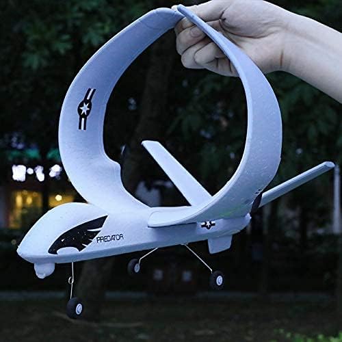 RC Plane Remote Control Airplane - 2.4Ghz 2 Channels DIY RC Predator Aircraft with 3-Axis Gyro for Beginner RC Plane with 2 Batteries, Wingspan 660mm