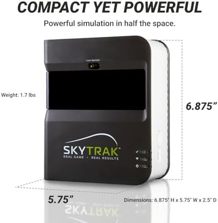 SKYTRAK Golf Launch Monitor | Photometric Technology for Ball Speed, Carry & Total Distance, Spin Rates