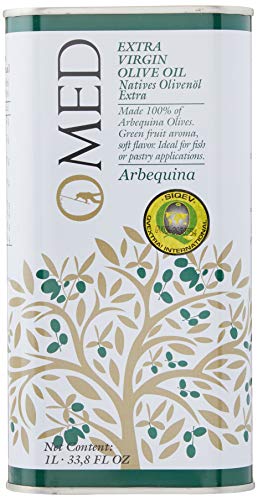 O-Med Arbequina Extra Virgin Olive Oil - 1000 ML (33.8 Fl Oz)