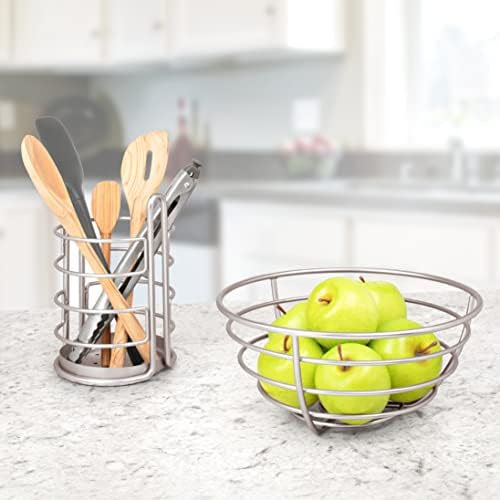 Spectrum Euro Wire Fruit Basket for Kitchen Countertop Storage