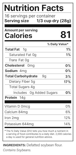 Plant Basics - Hearty Plant Protein - Unflavored Ground, 1 lb (Pack of 6), Non-GMO, Gluten Free, Low Fat, Low Sodium, Vegan, Meat Substitute