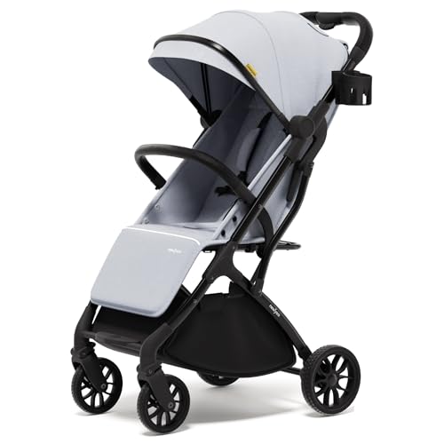 newyoo GlideTow TR18 Travel Stroller, Compact & Lightweight, Muted Olive | Newborn to toddler, foldable, self-standing design, 175° near-flat recline, large mesh window, trolley mode & UPF 50+ canopy