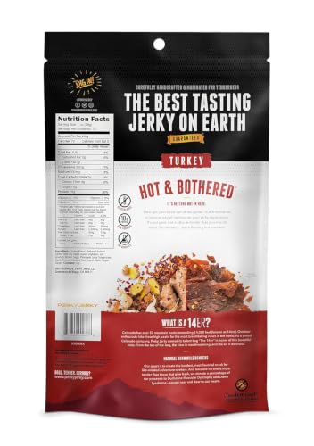 Perky Jerky Original Turkey Jerky, 14oz - Low Sodium - 10g Protein per Serving - Low Fat - 100% U.S. Sourced - Handcrafted, Tender Texture and Bold Flavor