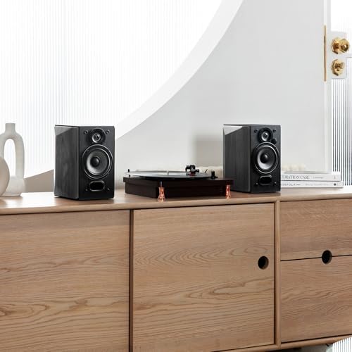 Edifier R1380DB Active Bluetooth Bookshelf Speakers - Optical/Coaxial Input - 2.0 Wireless Studio Monitor Speaker - 42W RMS (Black)