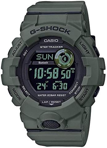 G-Shock Men's Casio Digital Power Trainer Connected Green Resin Watch GBD800UC-3