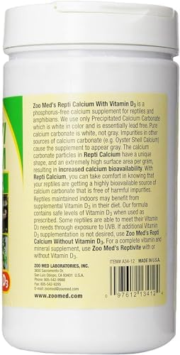 Zoo Med Reptile Calcium with Vitamin D3, 8-Ounce