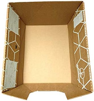 Cats Desire 3 - Pack Tallest Disposable Litter Boxes 8.5" Tall Tray - 17" Tall Enclosed High Sided Extra Large Cat Litter Tray Patented Made in USA