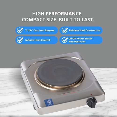 Cadco KR-S2 Portable Electric Hot Plate