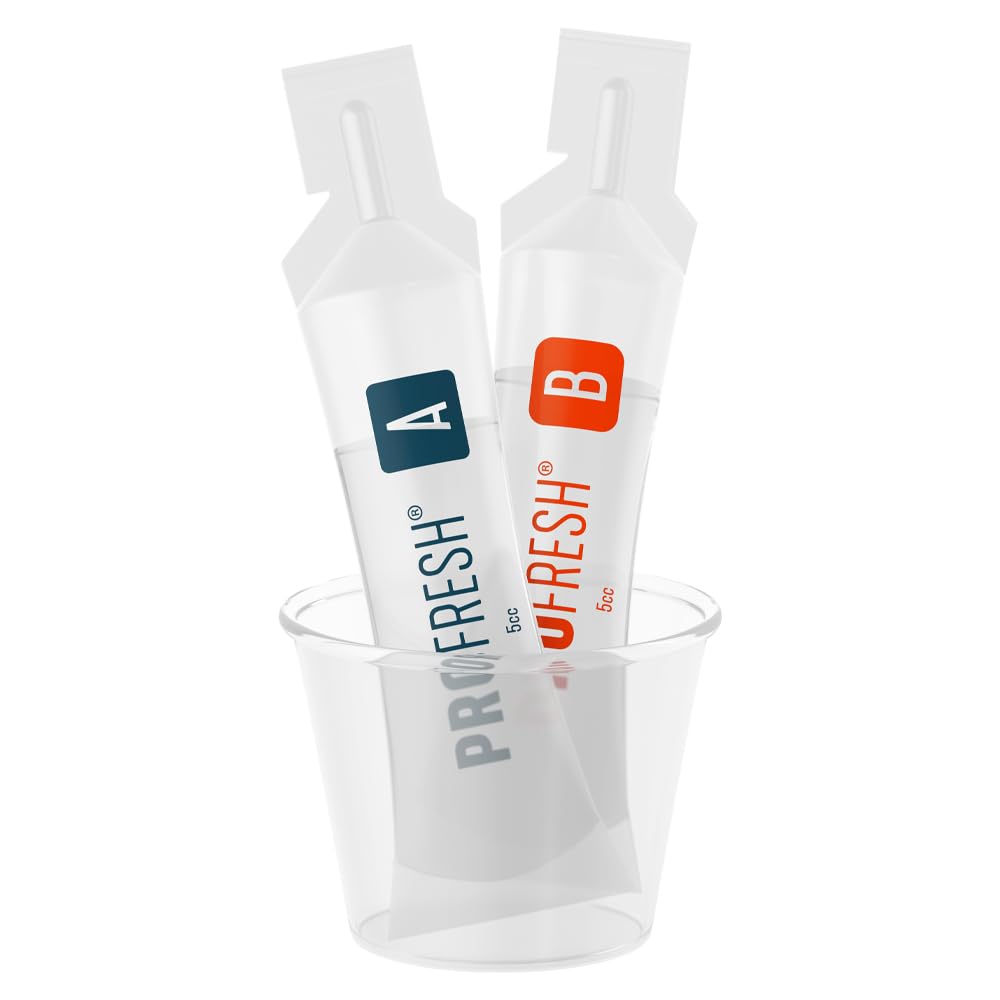 ProFresh Oral Rinse, 16.9 Ounce Bottle (Pack of 4), 2 Month Supply, Includes Prep Packs, Alcohol Free, Flavor Free, Fights Bad Breath