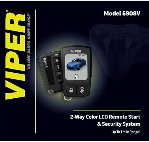 Viper 5908V 2Way LCD Security and Remote Start System with up to 1Mile Range