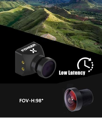 FOXEER FPV Camera Razer Mini V3 1200TVL 1/3" CMOS Sensor 2.1mm Lens 4:3 PAL/NTSC Switchable OSD Board Support Ultra Light Nano FPV Camera for RC FPV