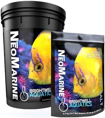 Brightwell Aquatics - NeoMarine Marine Salt Blend for Reef Aquarium - Fish Tank Starter Aquarium Salt - Aquarium Water Treatments, 16-GAL