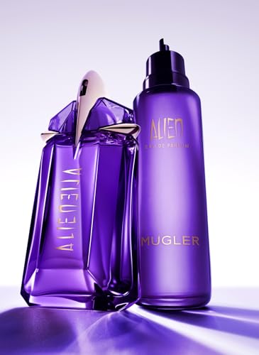 Mugler Alien Eau de Parfum - Long Lasting Floral Woody Womens Perfume | Fragrance With Jasmine, Cashmeran Wood & Amber - Bold Feminine Fragrance Perfect for Daily Wear- Refillable Bottle
