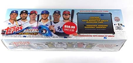 2018 Topps Baseball Complete Factory Sealed Set Target Rookie Medallion Retail Version (702 Cards + 5 Rookie Cards and 1 Rookie Medallion or Auto
