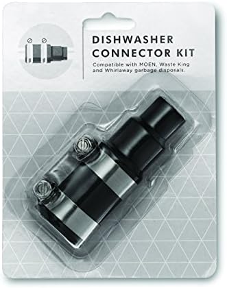 Waste King Legend Series 1 HP Continuous Feed Garbage Disposal with Power Cord - (L-8000) & Garbage Disposal Dishwasher Connector Kit - 1023
