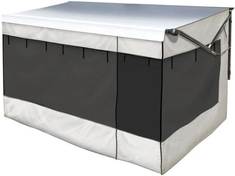 Solera Family Room RV Awning Screen Room, 15', for 10'-21' Manual or Power RV Awnings, Polyester Fabric Construction, Weatherproof, Storage Bag, Compatible with Solera, Dometic, Carefree - 362230