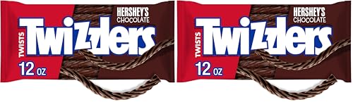 TWIZZLERS Twists, Chocolate Flavor (12-Ounce Bag) | Chocolate flavored TWIZZLERS Twists in a resealable bag for candy bowls, parties and movie nights.