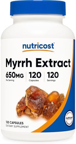 Nutricost Myrrh Extract 120 Capsules for 120 Servings Per Bottle, GMO-Free